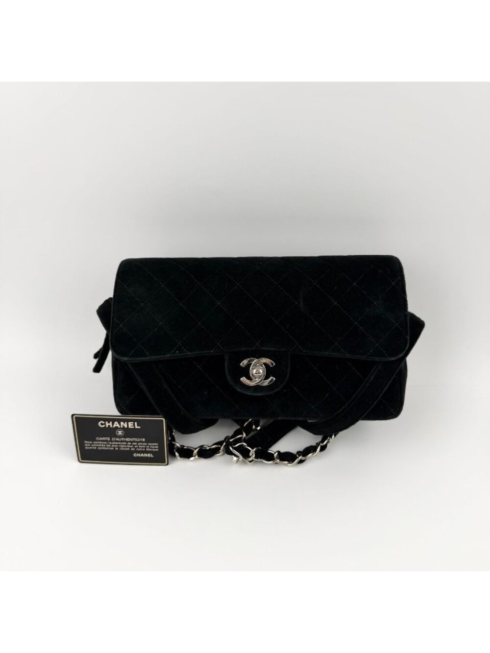 Chanel CC Logo Quilted Sac Black 4 Vintage Backpack